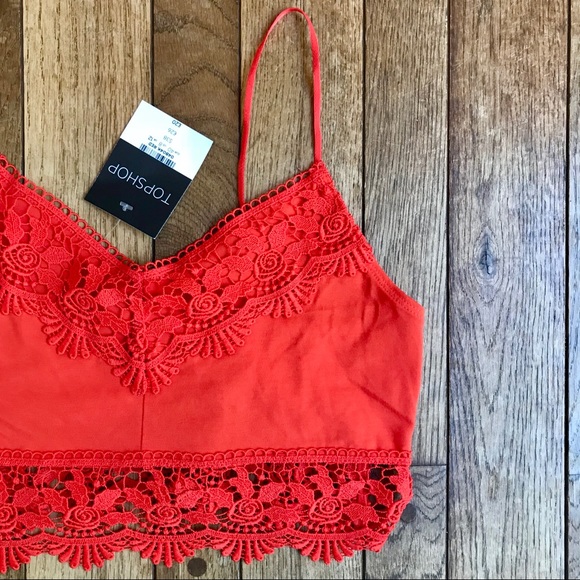 topshop ruched front bralette